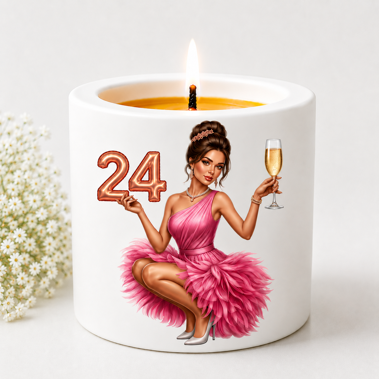 Lumânare aniversară 24