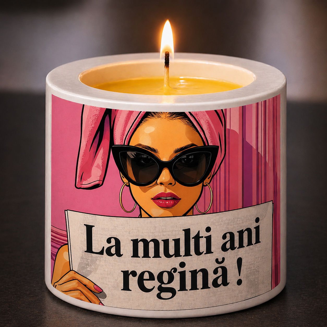 Lumânare aniversară mesaj