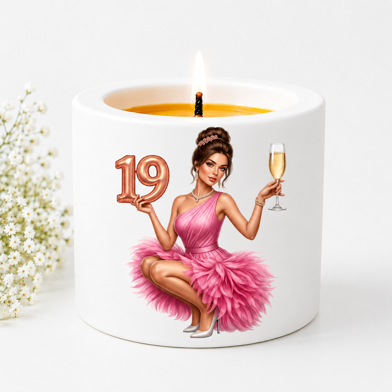 Lumânare aniversară 19