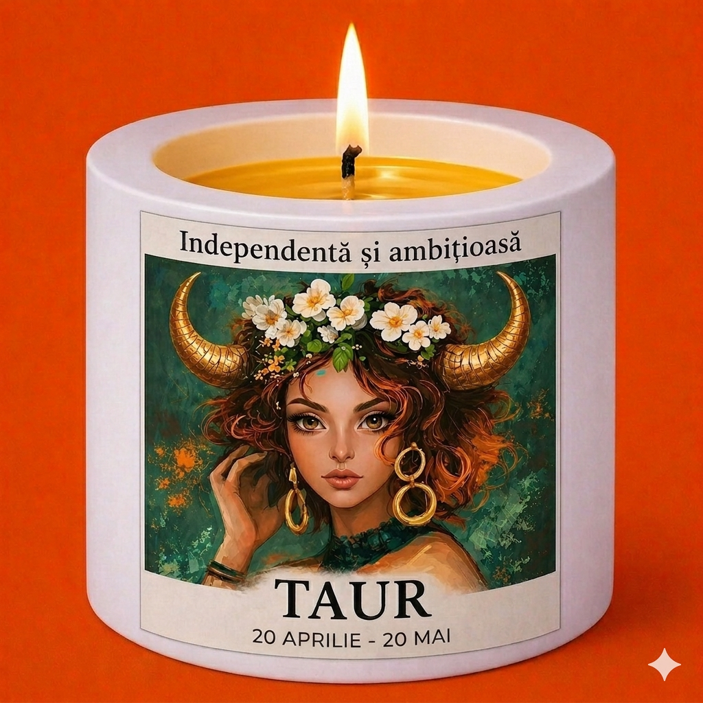 Lumânare Parfumată Personalizată - Zodia Taur A29