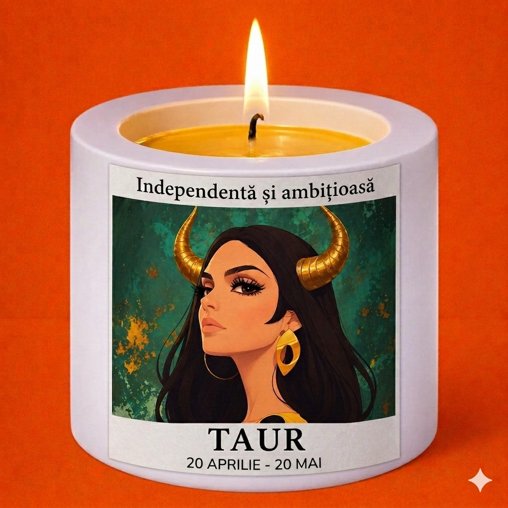 Lumânare Parfumată Personalizată - Zodia Taur A30